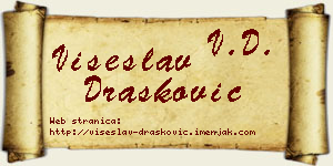 Višeslav Drašković vizit kartica